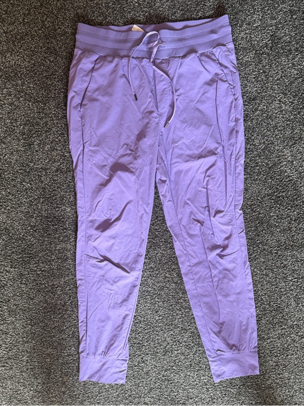 Women’s Lavender Jogger Pants - Casual Pull-On Bottoms